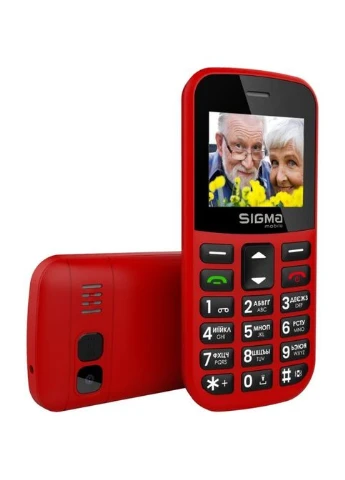Мобільний телефон (4827798585221) Sigma Comfort 50 EASY TYPE-C Red (326585549)