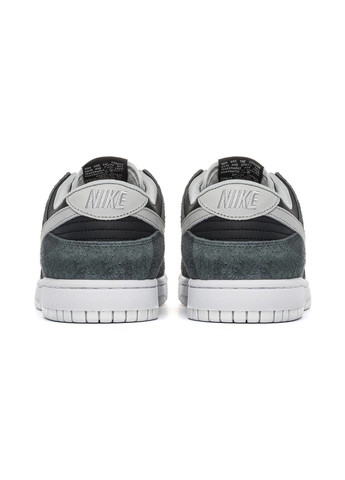 Серые демисезонные кроссовки мужские low premium black grey, вьетнам Nike SB Dunk