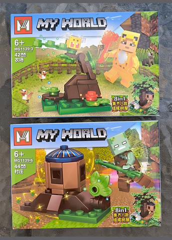 Детский конструктор Minecraft, 30-44 деталей My World (369931581)