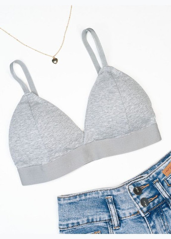 Сірий бюстгальтер bl3-65 сірий ISSA PLUS бавовна