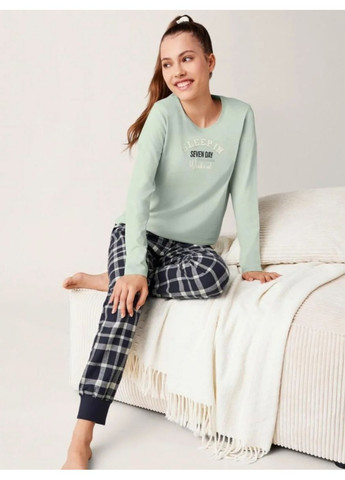 Зелена всесезон піжама для дівчинки Pepperts