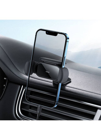 Автотримач для телефона (SUGP010001) Baseus Steel Cannon pro Solar Electric Car Mount (372681316)