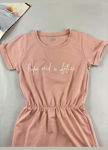 Рожева літня трикотажна сукня для дівчинки Flamingo (332889370)