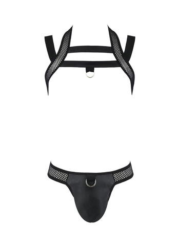 Комплект чоловічої білизни з кріпленнями Jacob XXL/XXXL,, труси, шлейки Passion (297587372)