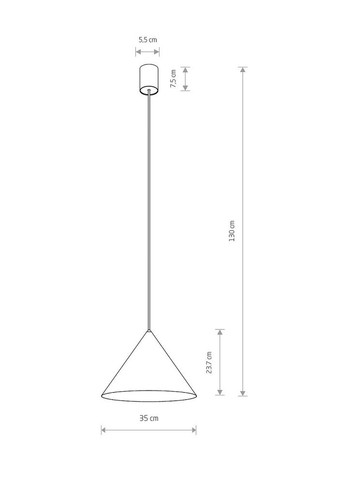 Подвесной светильник, люстра 11486 Zenith M GU10 1x20W IP20 Терракотовый (11486) Nowodvorski (318524513)