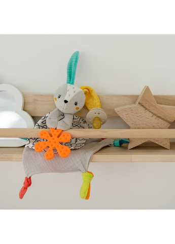 М'яка розвиваюча іграшка-прорізувач DobabyDoo Активний заєць () Fehn 4001998049046 (366578302)