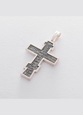 Серебряный православный крест (чернение) 132709 Oniks (264022961)