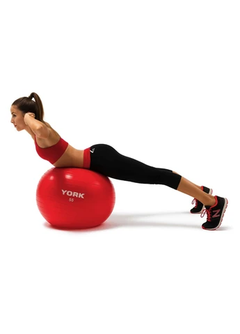 Фитбол 55см красный + насос York Fitness (361952937)