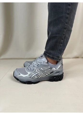 Серые демисезонные кроссовки мужские asics gel-nyc grey gore-tex асикс гель нюк серые No Brand