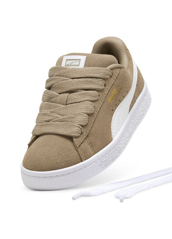 Бежевые детские кеды suede xl kids' sneakers Puma