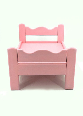 Кровать для кукол из дерева Ариэль барби (КРТ-000150) No Brand (328606008)