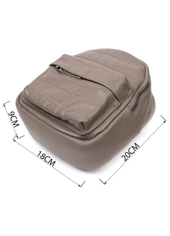 Жіночий компактний рюкзак з натуральної шкіри 22435 Vintage (331913038)