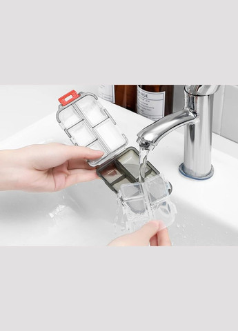 Органайзер для таблеток - таблетниця Vitamin на 10 відділень, бордова More (299665049)