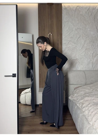 Жіночі штани широкого крою Fashion (383798509)
