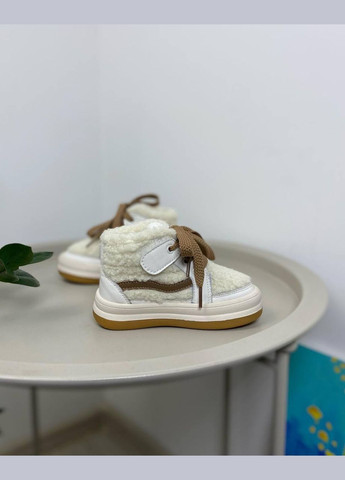 Бежевые зимние ботинки зимние детские бежевые 1173 No Brand