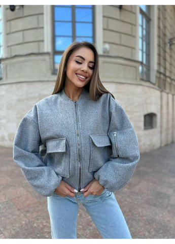 Женский бомбер из кашемира на подкладке. Vione на молнии (367076689)