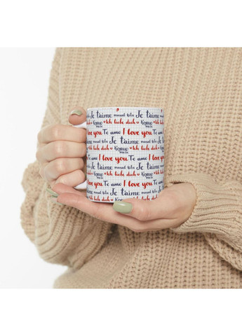 Чашка с принтом "Язык любви" No Brand (368671328)