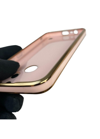 Чехол для C30 с защитой камеры с золотой окантовкой на реалми с30 пудровый gs1 Realme (366234673)