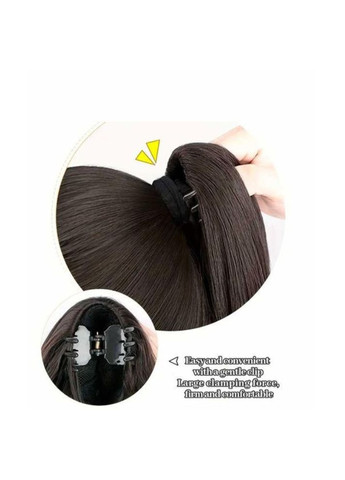 Накладной хвост волнистый на крабе шиньон термоволокно 30 см No Brand мелювання (364551129)