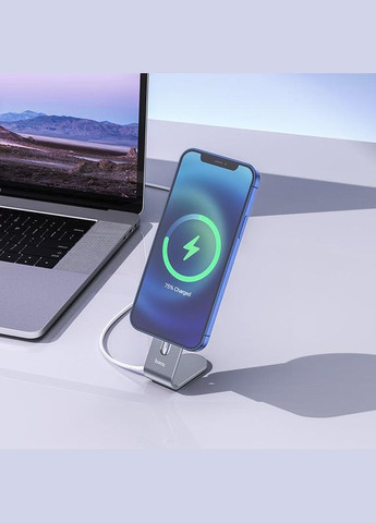 Тримач настільний для бездротового зарядного пристрою MagSafe PH44 Grey (PH44G) Hoco (336951966)