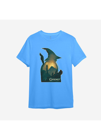 Блакитна демісезонна дитяча футболка з принтом "gandalf art". lord of the rings (10145567495) ТiШОТКА