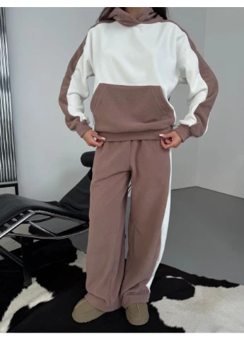 Жіночий флісовий костюм двійка колір мокко New Trend (366342212)