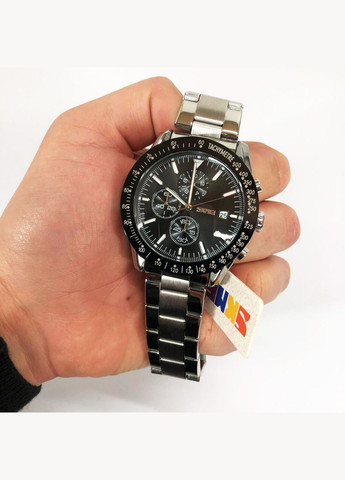 Часы наручные мужские 9253SIBK, часы мужские классика, часы подростковые, крутые мужские часы Skmei (364664367)