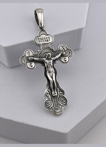 Крестик мужской из серебра 925 пробы. No Brand (324221995)