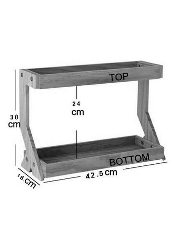 Полиця настільна з дерева Ерментау бланже (ПСТ-004301) No Brand (327860107)