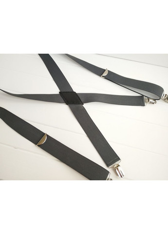 Сірі підтяжки х-подібні однотонні Major Style (357206619)