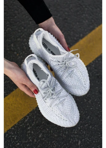 Комбіновані літні кросівки adidas yeezy boost 350 static reflective адідас ізі буст No Brand