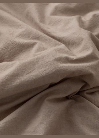 Комплект белья из вареного хлопка Almond 200х200, Простыня без резинки Leglo (300370167)