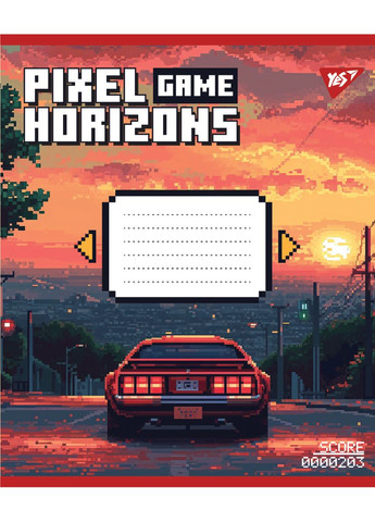 Набір зошитів шкільних А5/12 коса лінія Pixel game 25 шт (767776) Yes (352167537)