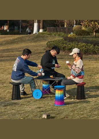 Туристический стул складной Telescopic stool 47 см разноцветный (2104618575) No Brand (333654616)