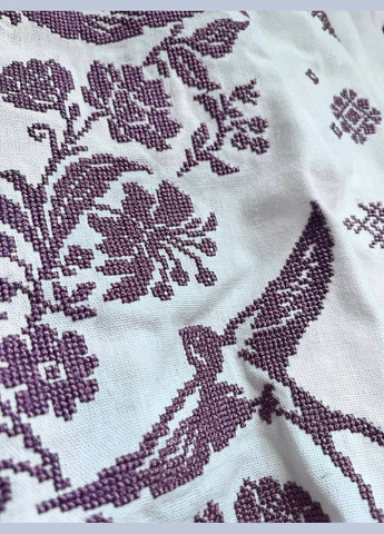 Молочна стильна ніжна жіноча вишиванка льон молочна з вишитим коміром візерунок орнамент приталена, вільна, пряма льон (315931062)