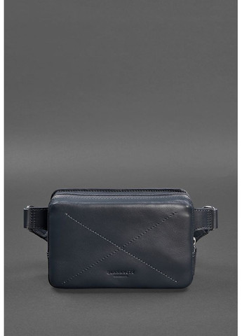Кожаная поясная сумка Dropbag Mini темно-синяя BlankNote (348359361)