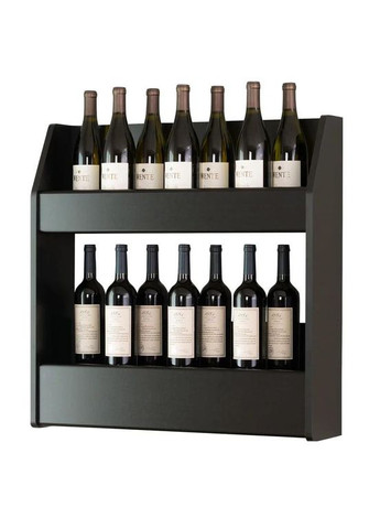 Настінна винна полиця з дерева Окаяма венге (ПНК-000712) No Brand (327426654)