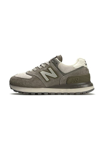 Оливкові всесезонні кросівки жіночі new balance x No Brand Stone Island Olive White