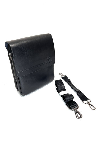 Чоловіча сумка з еко-шкіри Bradford 98337-1 чорна 20 х 17 х 5 No Brand (371682669)