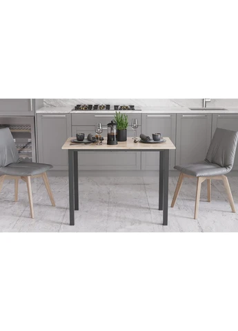 Стіл універсальний Knap 750x1400x600 Чорний метал ДСП 16 мм (FRD-106355) Ferrum-decor (377384147)