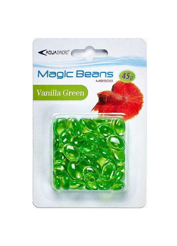 Цветные камешки декор аквариума (Ресан) MagicBeans VanillaGreen салатовые 17×13×7 мм, 45 г MB50G 310645 Resun (278308562)