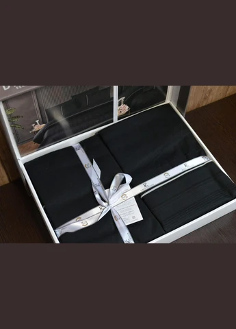 Постільна білизна Ranforce Deluxe 200 х 220 см Fredan Black First Choice (318381154)
