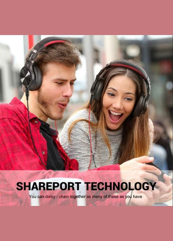 Наушники Fusion Wireless A71 студийные диджейские полноразмерные Red Oneodio (307166990)