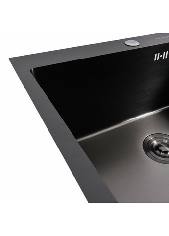 Кухонная мойка черная 60*50 PVD Handmade ECN (2,0/0,5) Valeso (336936536)