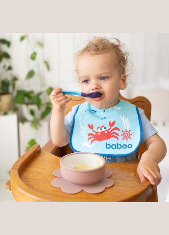 Мисочка силиконовая с основой-присоской, 6+ мес, какао () Baboo 9-035 (335973860)