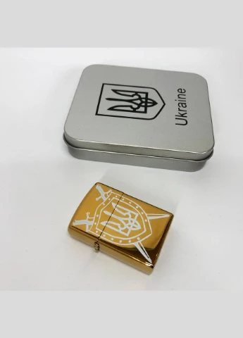 Дугова електроімпульсна запальничка USB Україна (металева коробка) HL-446. Колір: золотий No Brand (385248960)