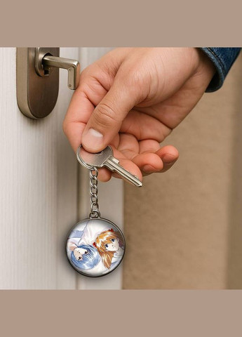 Набір підвіска (кулон) та брелок Аніме Євангіліон #03 (подарунковий набір) No Brand (332633861)