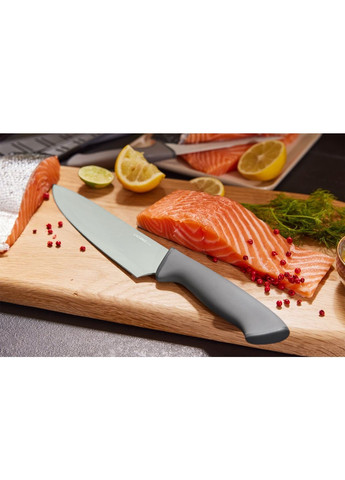 Нож Сантоку для рыбы, овощей, мяса 30 см серый Livarno home (365062060)