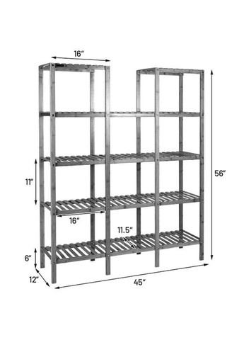 Стеллаж кухонный из дерева Романзо карри (СТА-022303) No Brand (327848945)