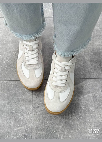 Светло-серые хитовые кеды No Brand